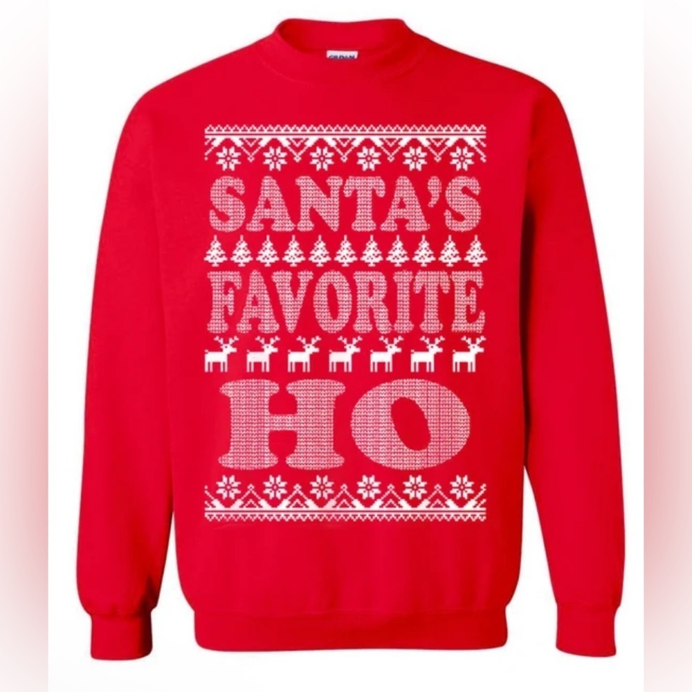 Funny ugly Christmas Sweatshirt Santa’s favorite HO crewneck 47141